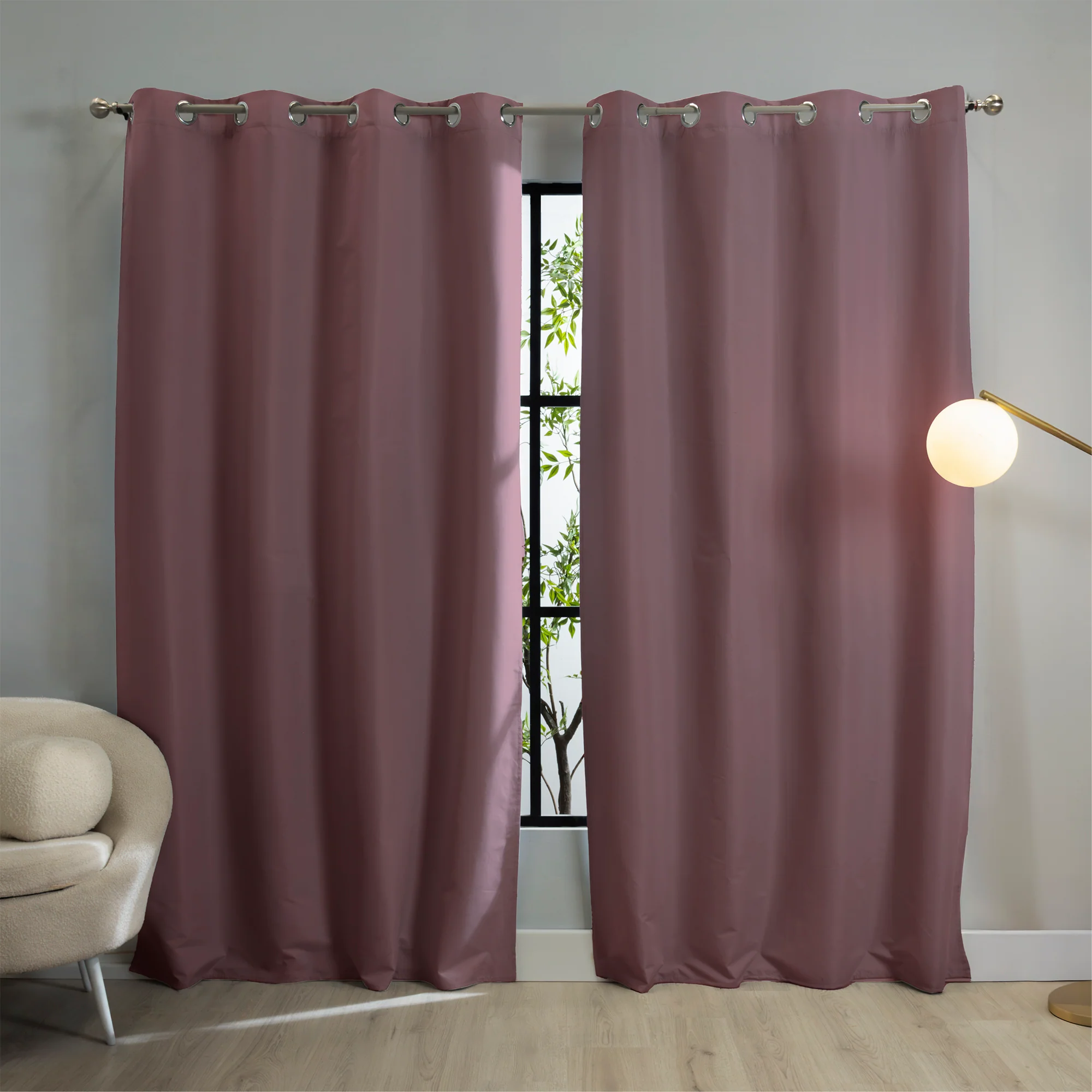 Cortinas Catania Mauve