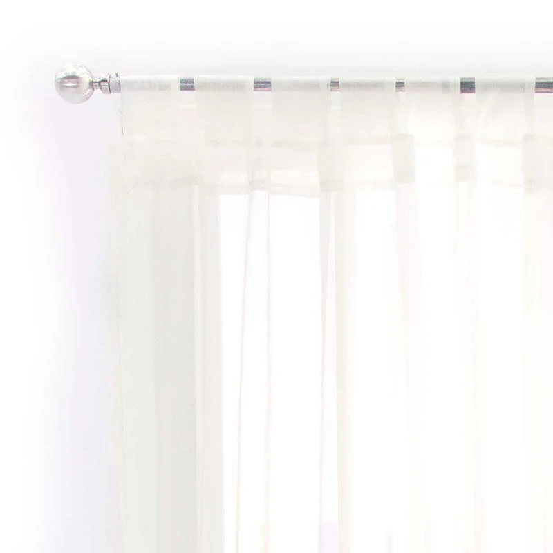 Cortinas TranslĂșcidas Tergal Beige - Image 2