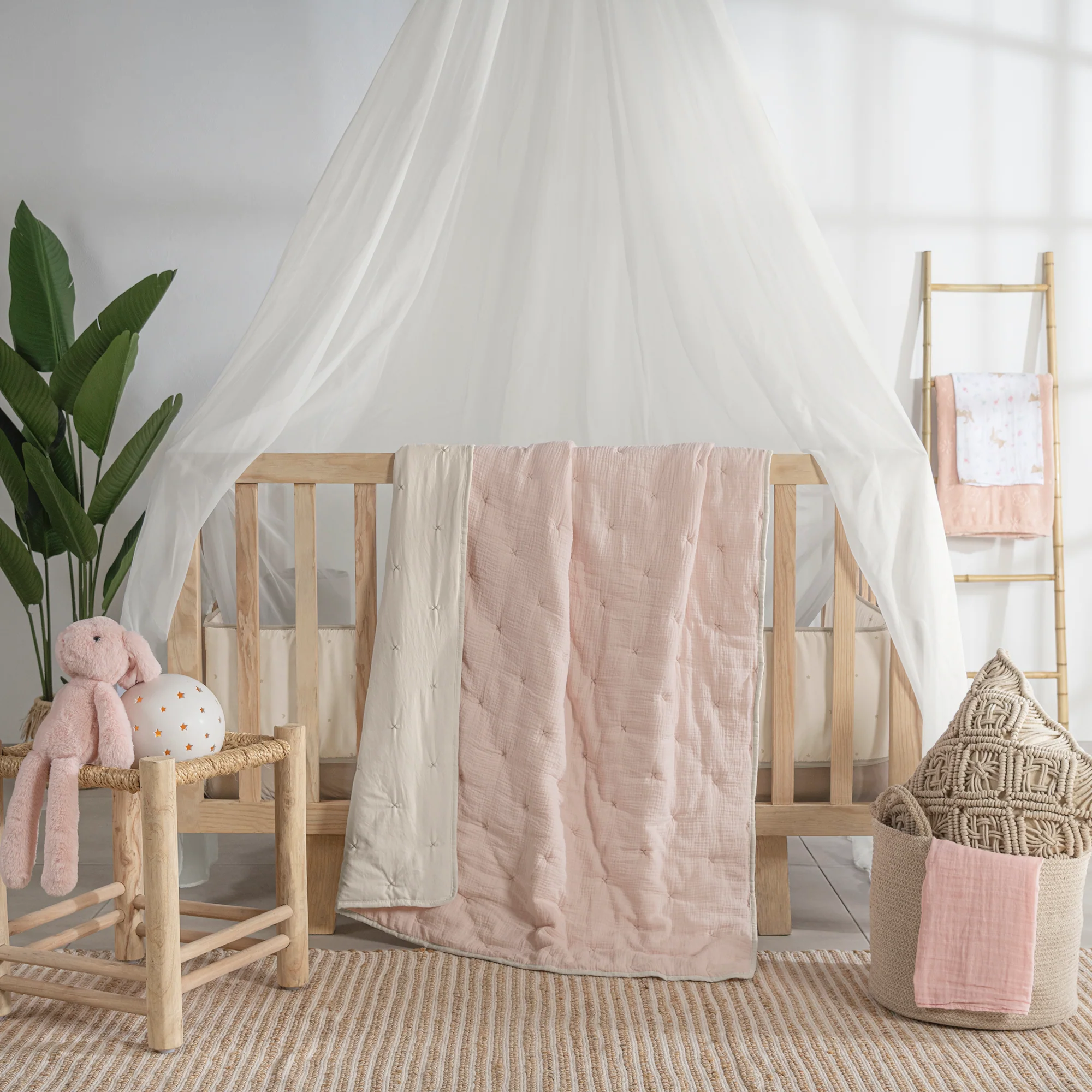 Edredón Baby Voga Muselina Sweet Pink - Image 4