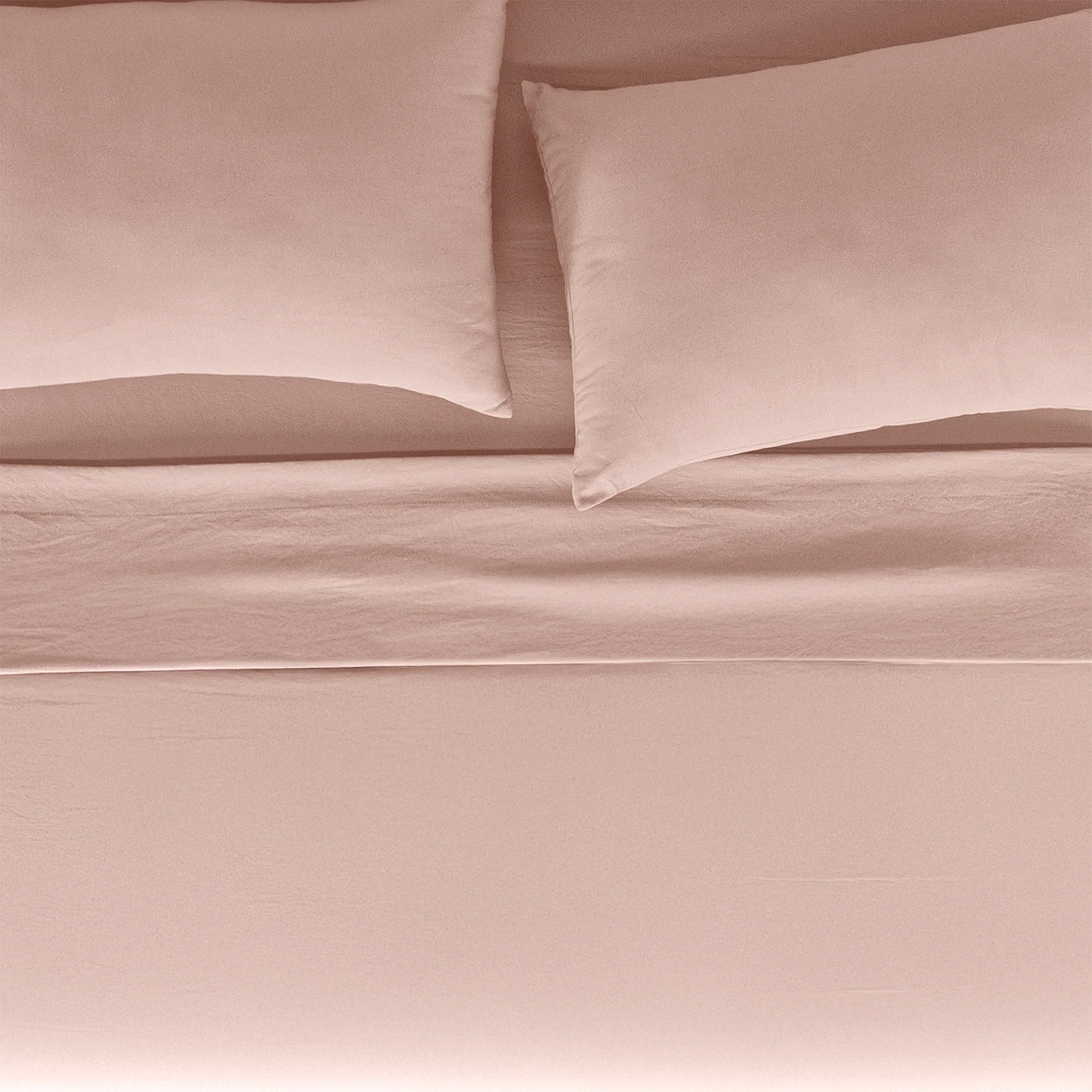 Sábanas Viasoft Washed Rosa